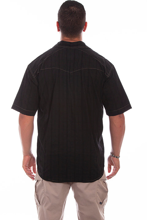 Farthest Point Collection Short Sleeve Beachwood Black Front