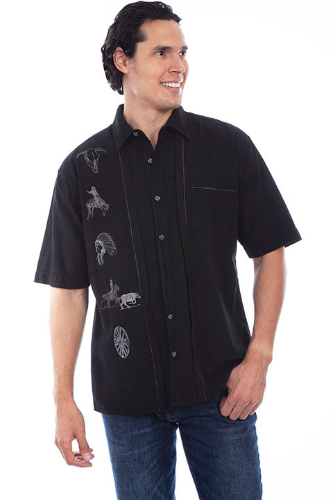 Scully Farthest Point Men's Shirt Saddle Up! Front