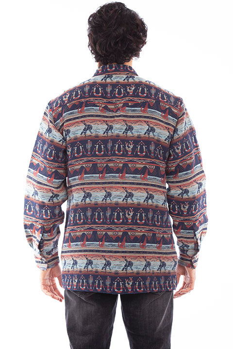 Scully Men's Farthest Point Southwest Shirt Jacket #7195296