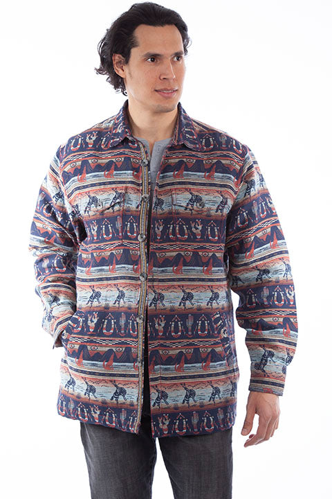Scully Men's Farthest Point Southwest Shirt Jacket #7195296