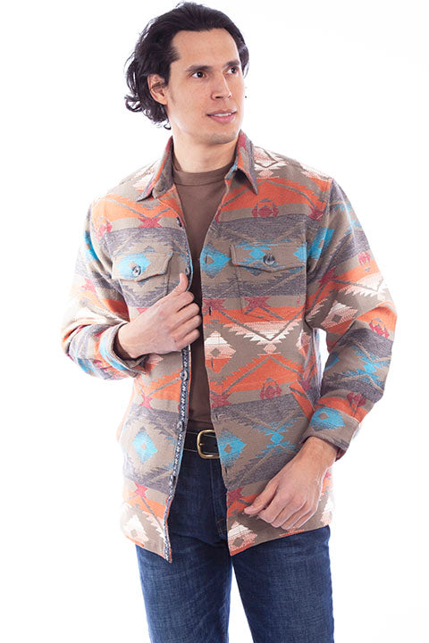 Men s Farthest Point Collection Jacket Outdoor Southwest Shirt Olive