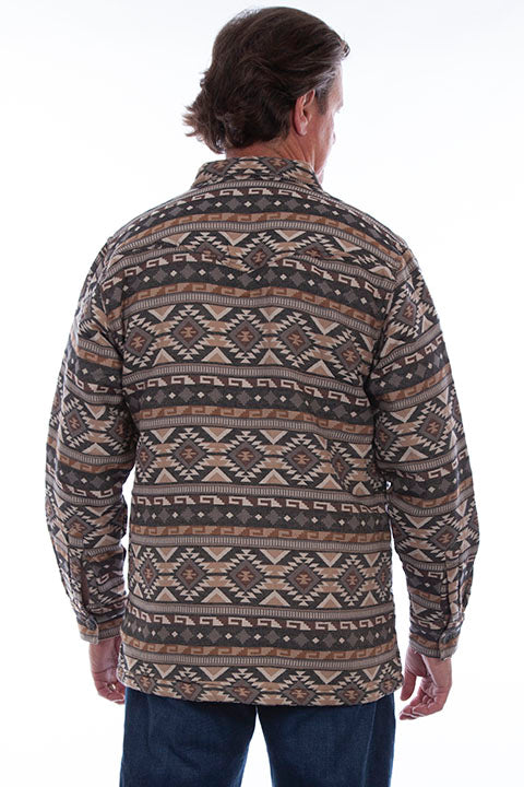 Scully Men's Farthest Point Outdoor Aztec Pattern Shirt Front