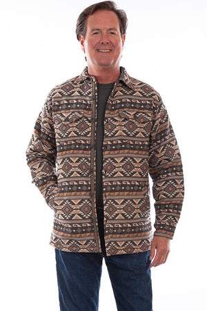 Scully Men's Farthest Point Outdoor Aztec Pattern Shirt Front