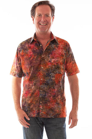 Scully Men's Farthest Point Batik Print Front