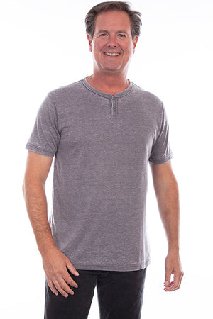 Scully Men's Farthest Point Fitted T-Shirt Charcoal Front