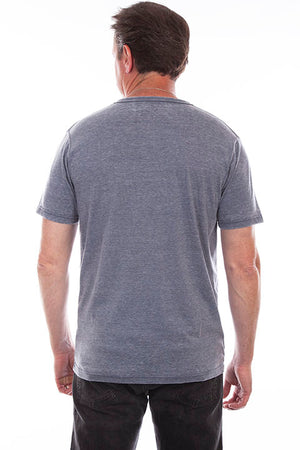 Scully Men's Farthest Point Fitted T-Shirt Denim Back