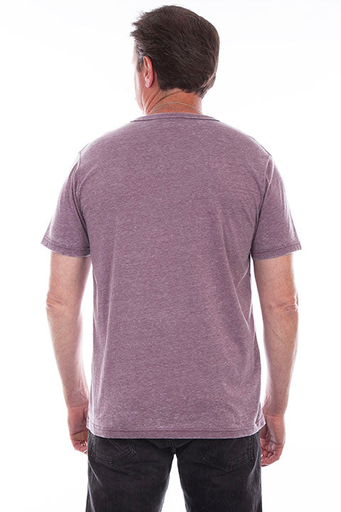 Scully Men's Farthest Point Fitted T-Shirt Wine Back