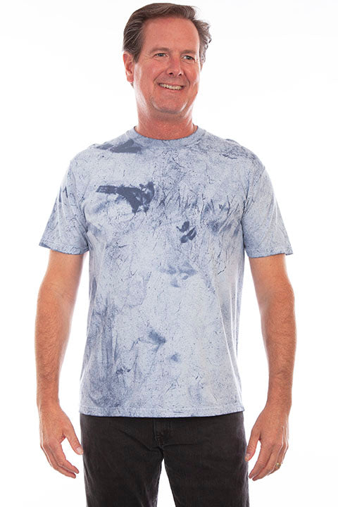 Scully Men's Farthest Point Tie Dye T-Shirt Blue Front