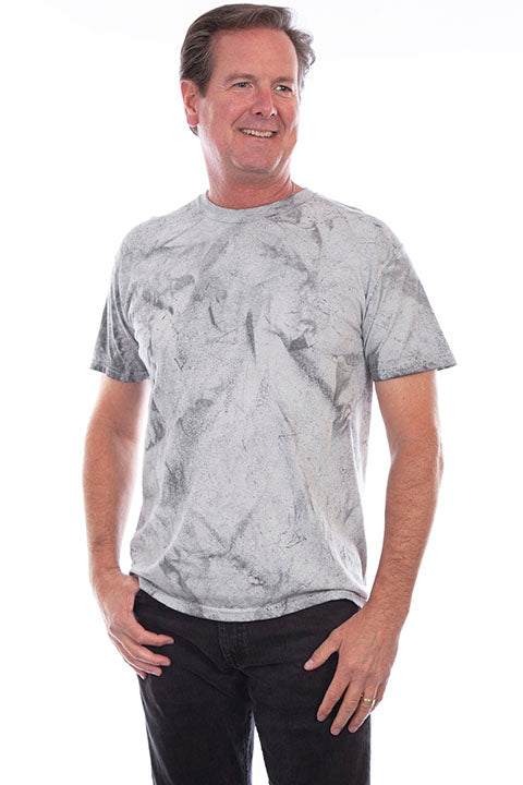 Scully Men's Farthest Point Tie Dye T-Shirt Grey Front