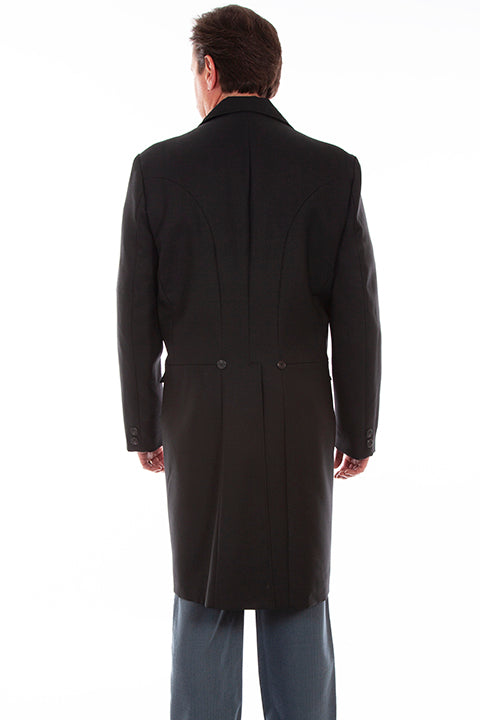 Mens Scully Old West Wahmaker Frock Coat with Buttons Front