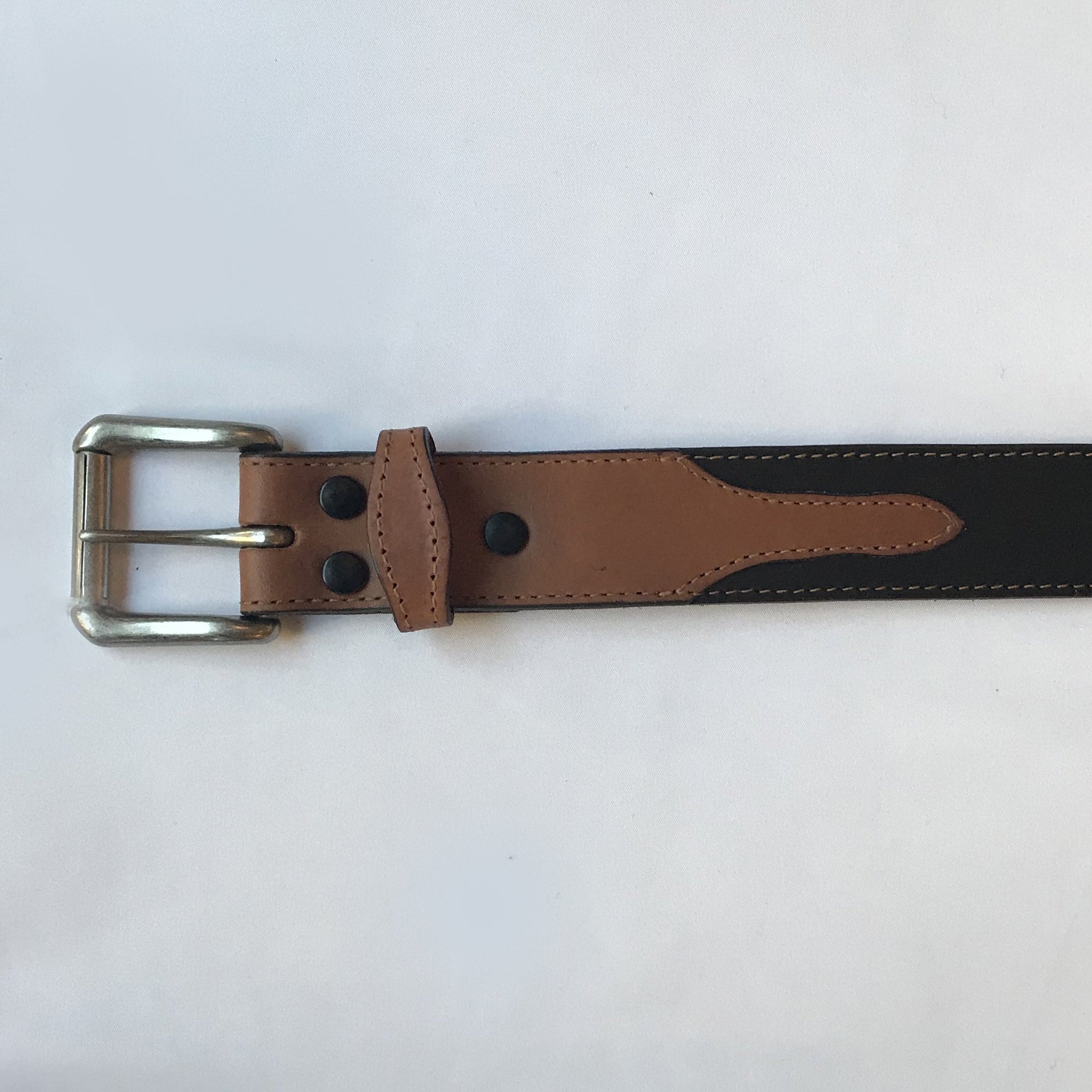 Rockmount Ranch Wear Accessory: Black and Tan Leather Belt - OutWest Shop
