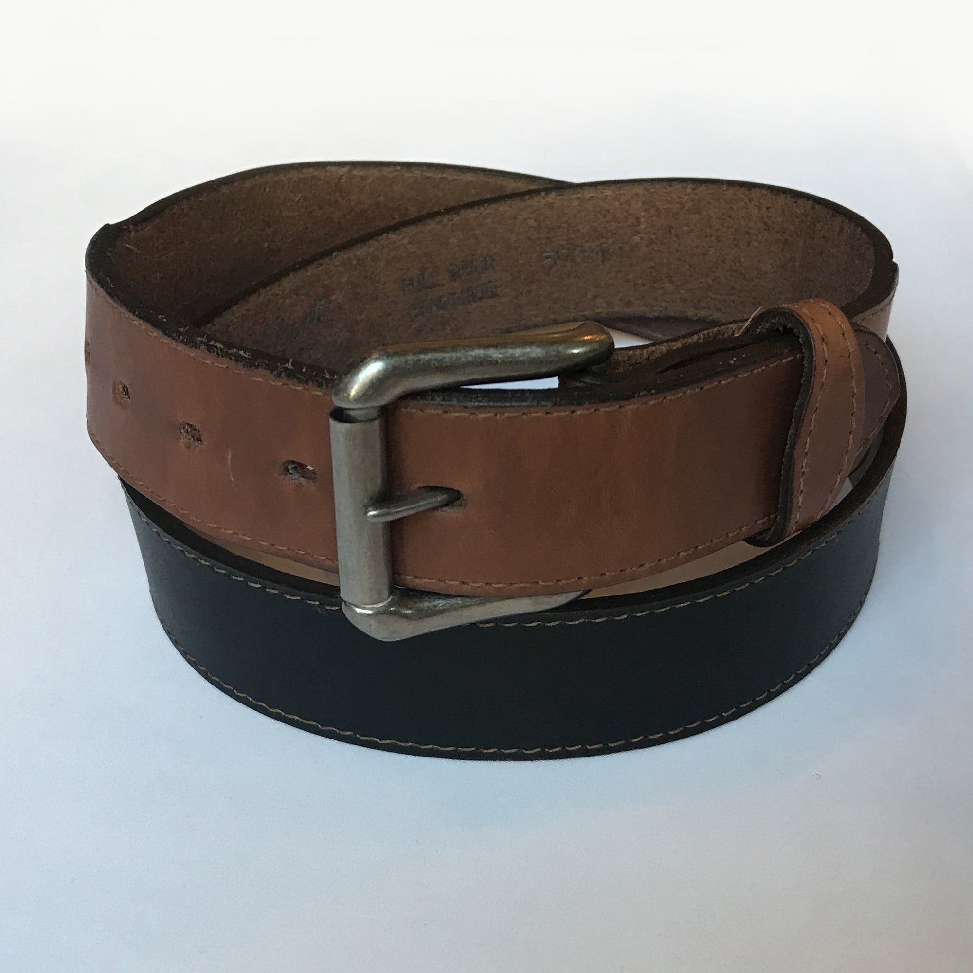 Rockmount Ranch Wear Leather Black and Tan Belt