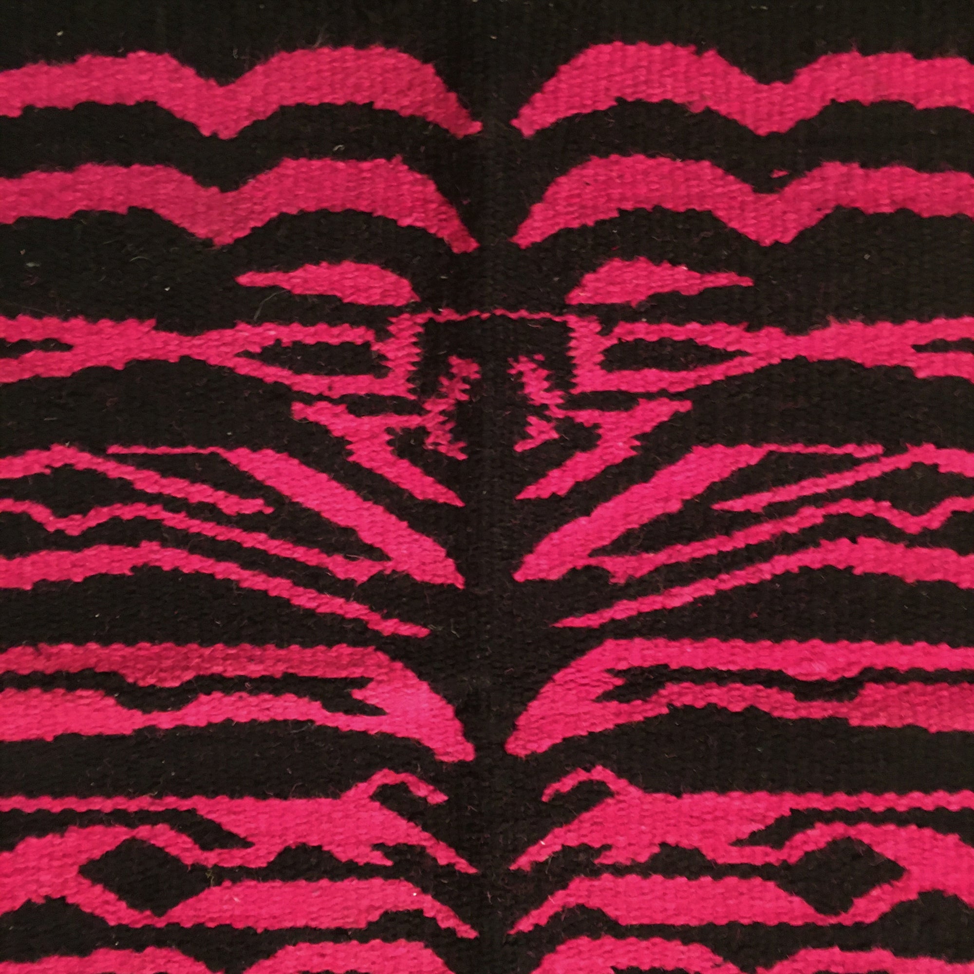Saddle Blanket Zebra Print Pink Black