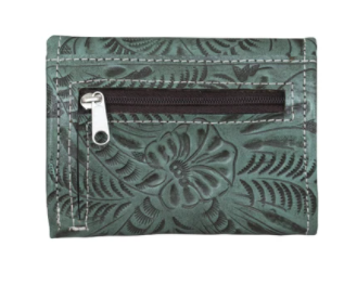 American West Handbag Tri-Fold Wallet Back