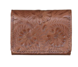 American West Handbag Tri-Fold Wallet Light Brown #6665882
