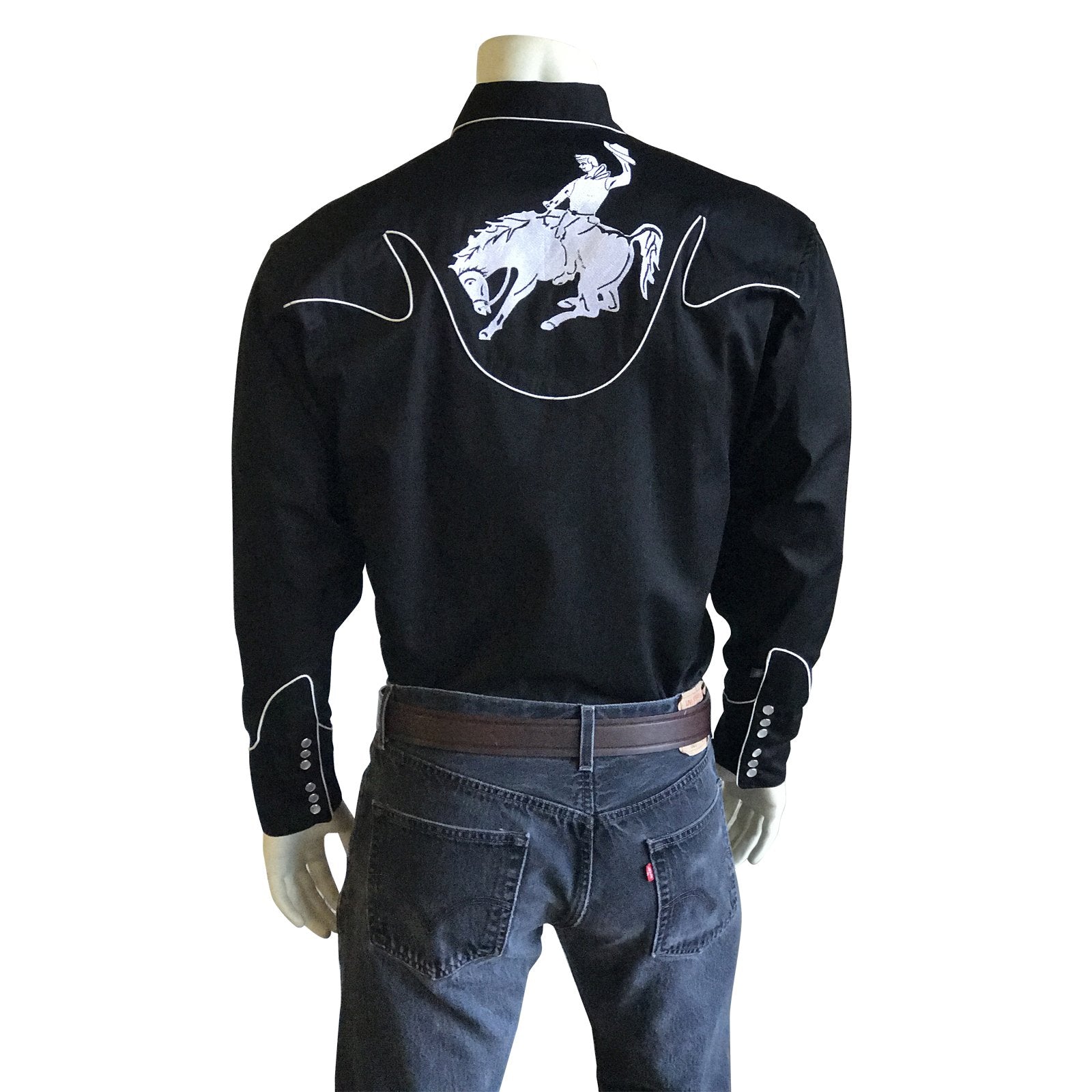 Rockmount Ranch Wear Men's Western Vintage Bucking Bronc Back