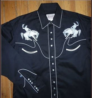 Rockmount Ranch Wear Mens Western Vintage Bucking Bronc Front
