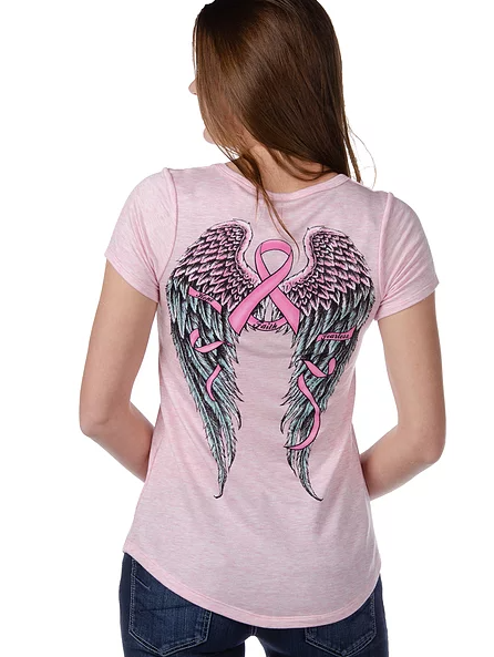 Liberty Wear Fearless Pink Top Back #117049A