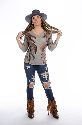 Liberty Wear Ladies' Top Quail Front #117278