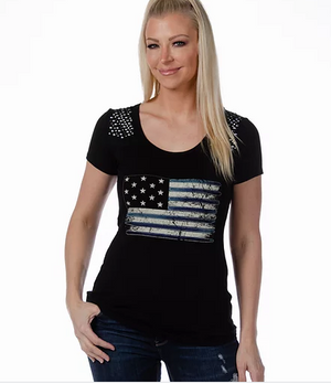 Liberty Wear Flag Top Liberty Tee Front #117129