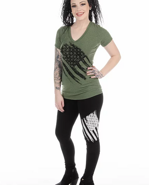 Liberty Wear Army Green Flag Lincoln #117131