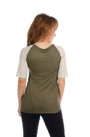 Liberty Wear Ladies' Baseball Tee Axle Front