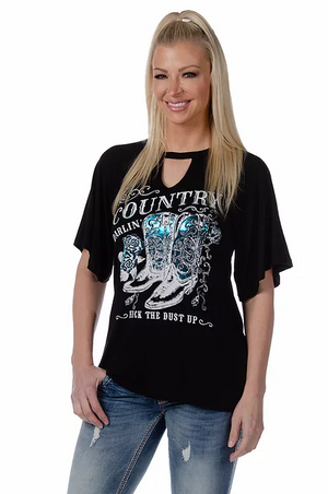 Liberty Wear Country Darlin' Flare Top #117645