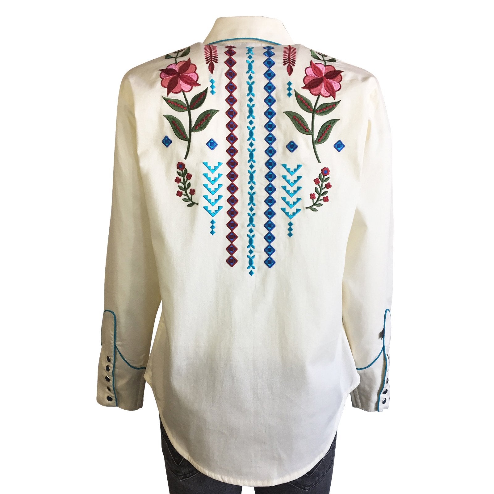 Rockmount Ranch Wear Ladies' Boho Cascading Embroidery Front