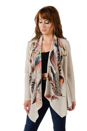 Liberty Wear Plume Cardigan Front