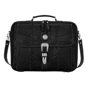 American West Handbag, Travel Retro Romance Briefcase Black