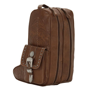 American West Handbag Travel Retro Luggage Boot Bag Side 