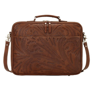 American West Handbag, Travel Retro Romance Briefcase Back View