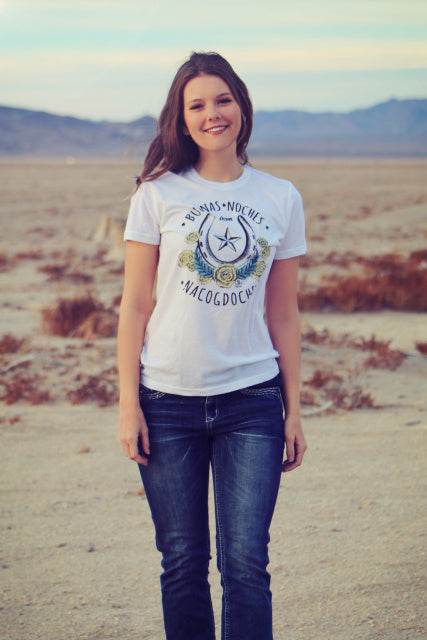 Original Cowgirl Clothing T-Shirt Rockin' B Buenas Nochas Front