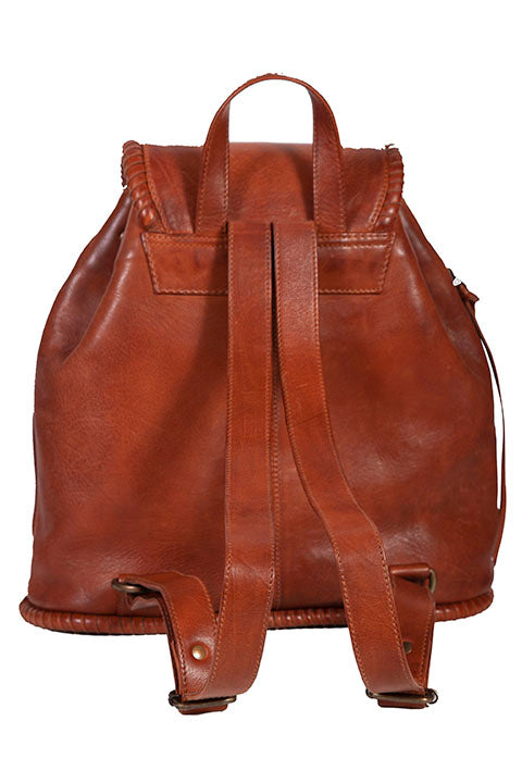 Scully Leather Co. Leather Backpack Back