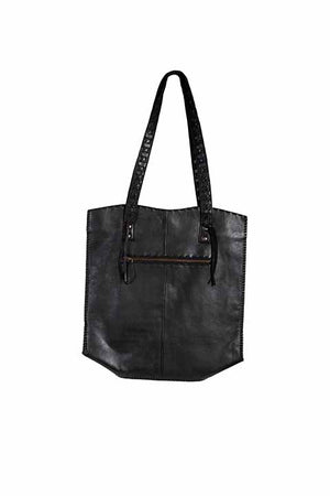 Scully Soft Leather Shoulder Bag Black Front