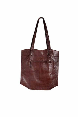 Scully Soft Leather Shoulder Bag Chocolate Front