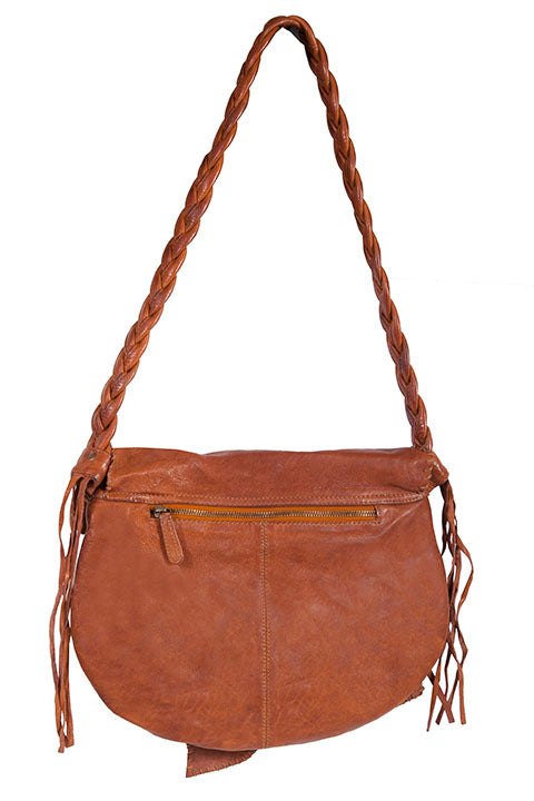 Scully Ladies' Leather Handbag Natural Edge Flap Back #719182