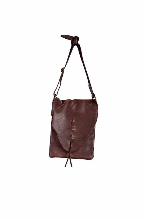 Scully Shoulder Crossbody Handbag with Natural Flap Front