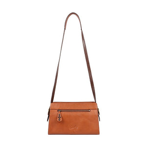 Scully Leather Co. Compact Shoulder Bag with Tooling Back