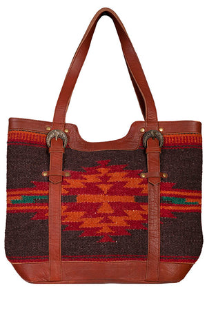 Scully Woven Tote Handbag Woven Front