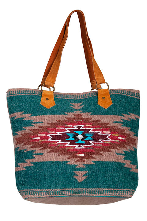 Scully Handbag Textile Mayan Southwest Print Front
