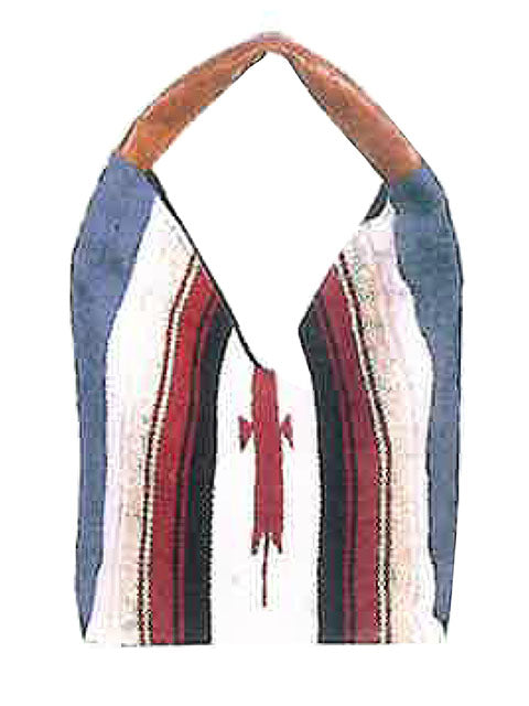 Western Shoulder Tote Wool Zapotec Print