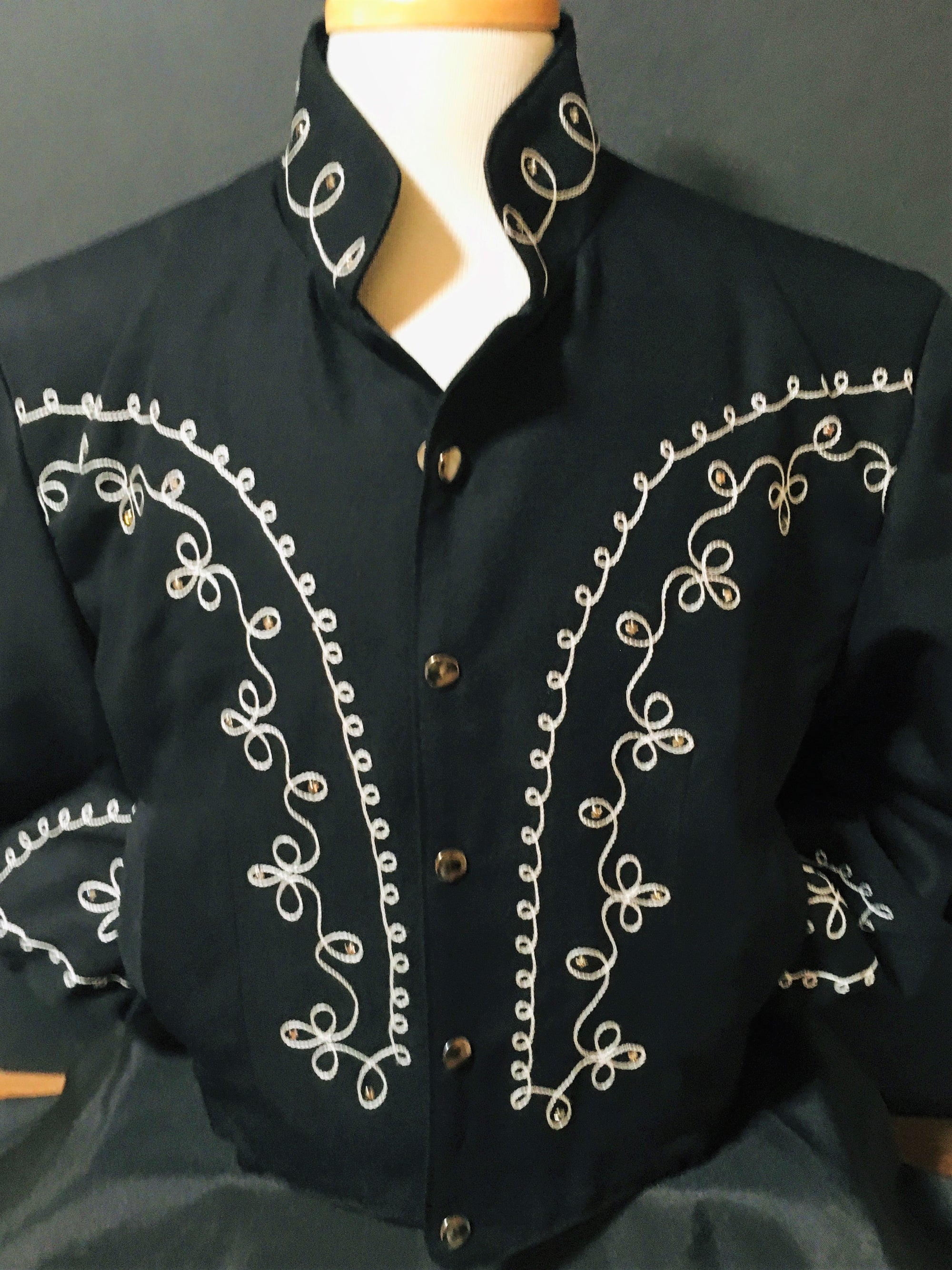 OutWest Bolero Men's Jacket with Crystals Front #100010