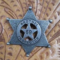 Historic Replica Old West Badge Brothel Inspector Front