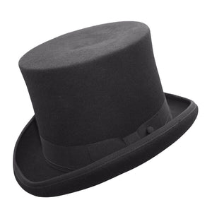 Conner Handmade Hats Victorian Steampunk Edward Top Hat Black Side