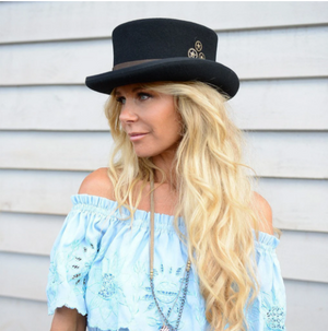 Conner Handmade Hats Time Travel Black #121071A