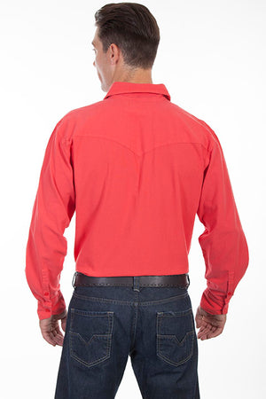 Cantina Collection for Men Cayenne Western Yoke Button  Shirt Back