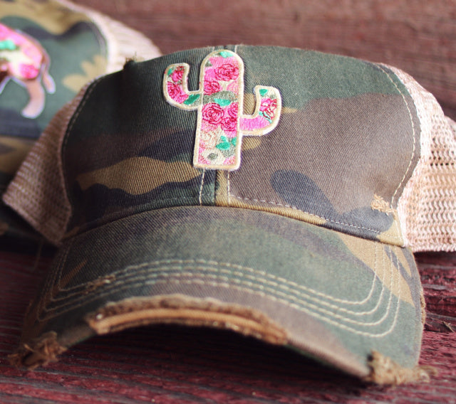 Original Cowgirl Clothing Cap Rose Cactus Camo