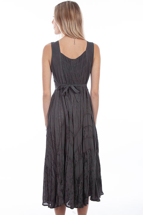 Scully Honey Creek Dress Lace-Up, Sleeveless Gunmetal Back