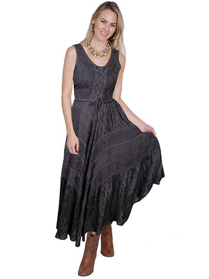 Scully Honey Creek Dress Lace-Up, Sleeveless, Gunmetal Front
